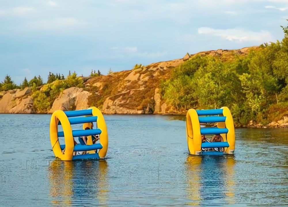 Inflatable Hamster Wheel Racing Game for All Ages