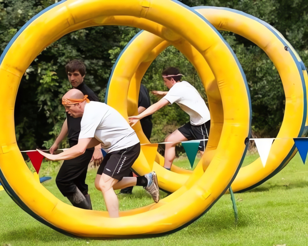 Inflatable Hamster Wheel Racing Game for All Ages