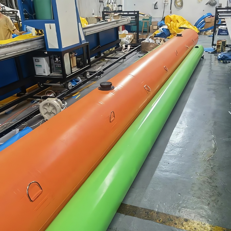 Durable Inflatable Flood Protection Barrier