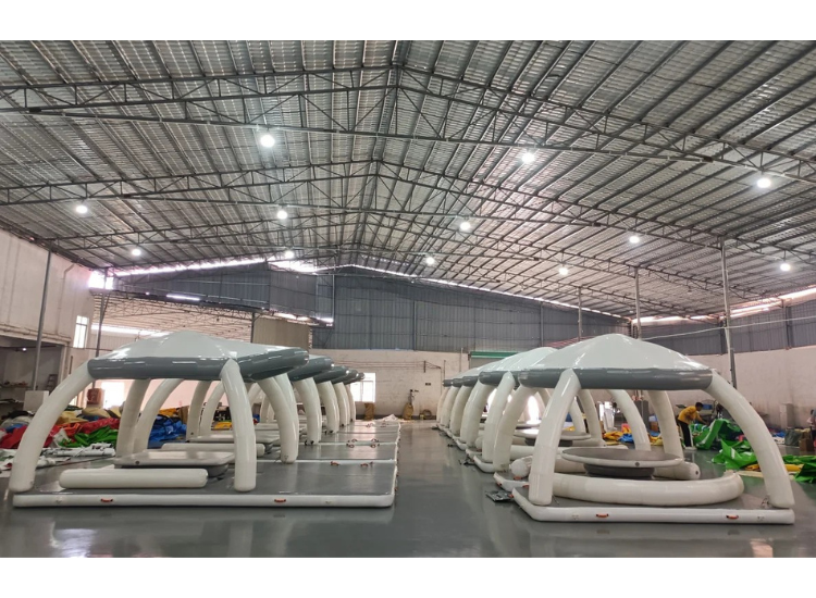 Inflatable Floating Tent Platform for Resort