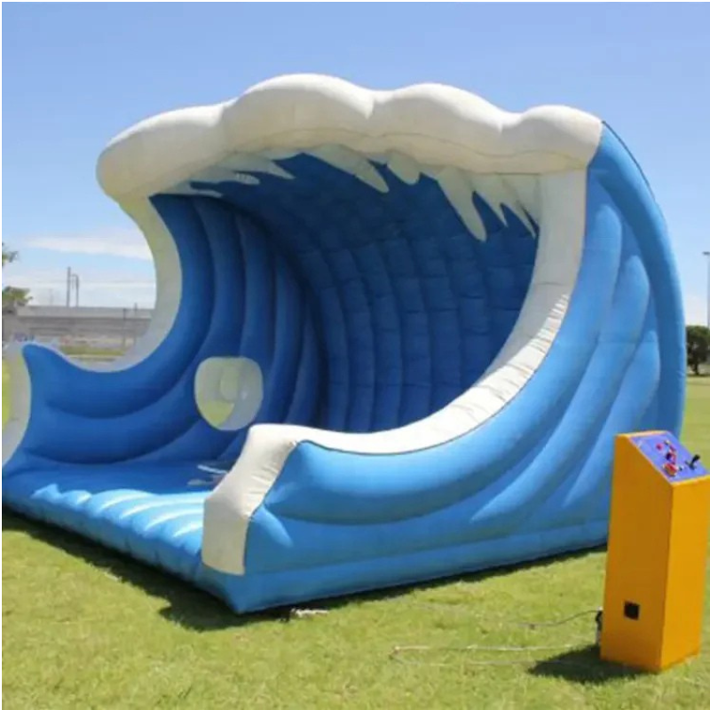 Inflatable Surfing Simulator with Safety Mat