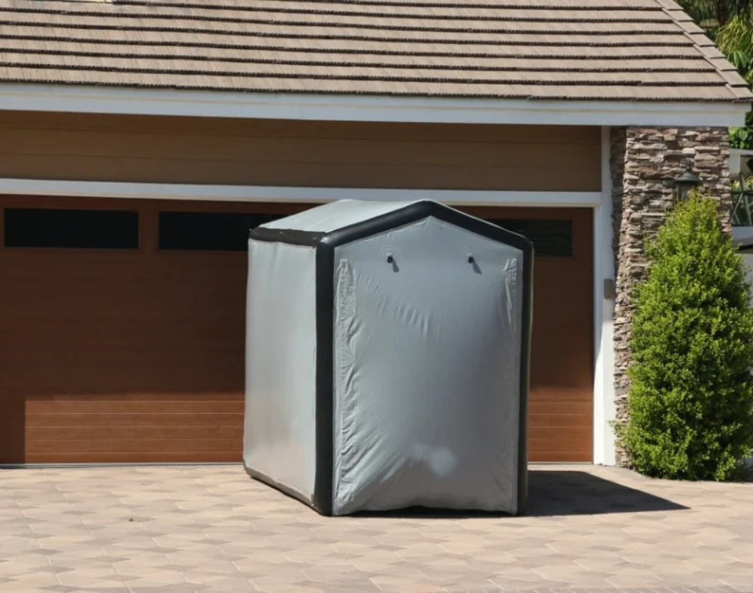 Heavy-Duty Inflatable Motorcycle Tent Waterproof Cover