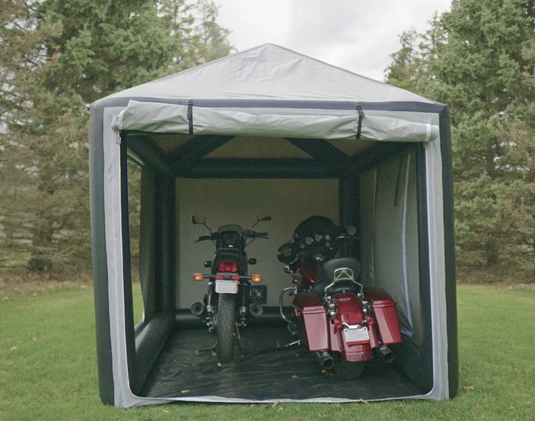 Heavy-Duty Inflatable Motorcycle Tent Waterproof Cover