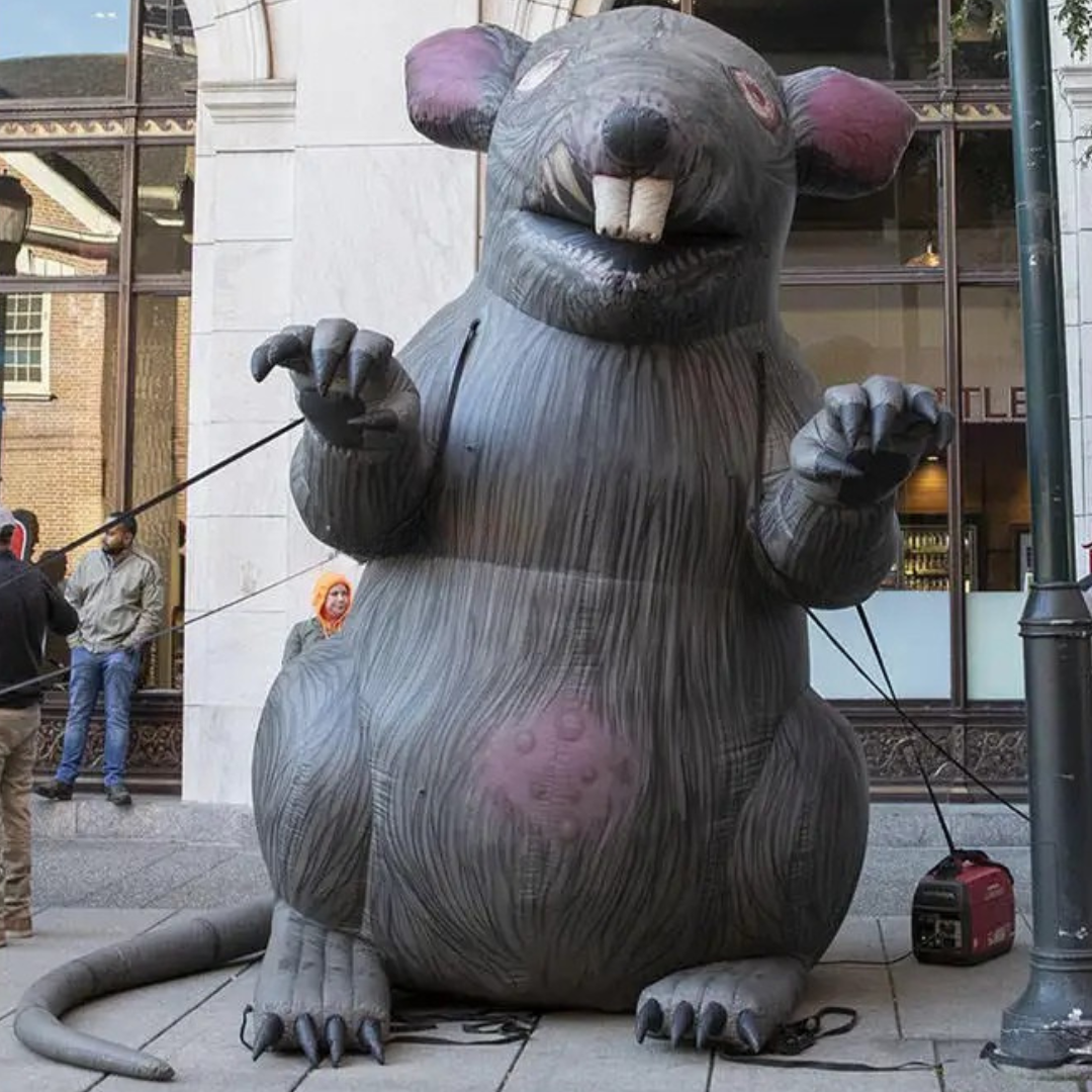 Giant Inflatable Rat for Outdoor Advertising