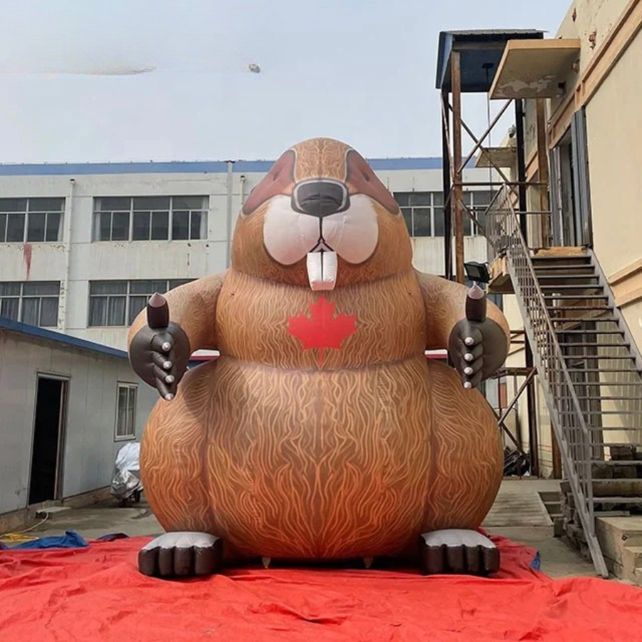 Giant Inflatable Beaver Mascot for Events