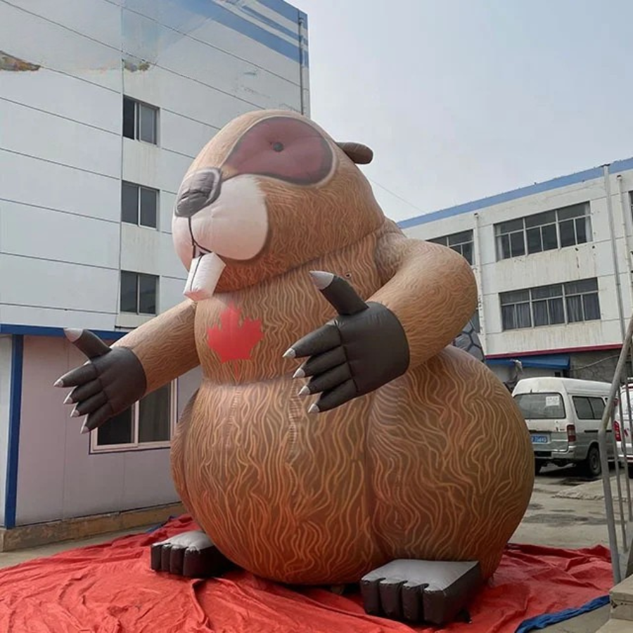 Giant Inflatable Beaver Mascot for Events