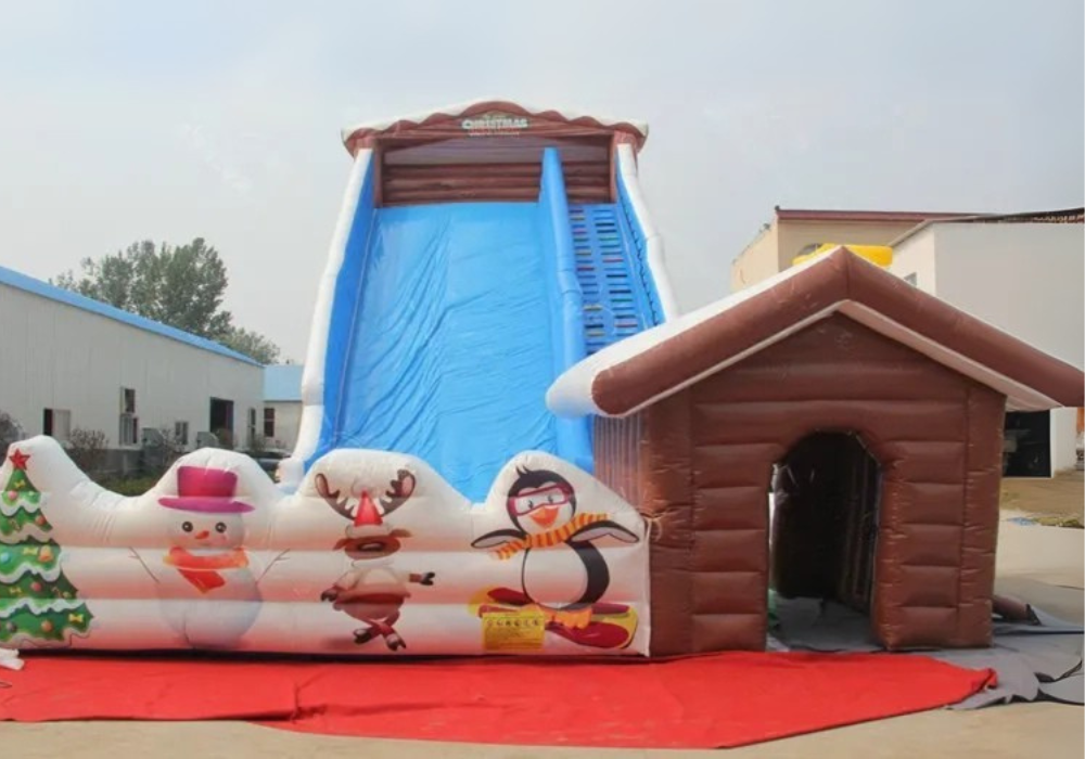 Inflatable Snow Tubing Slide Large Capacity Outdoor