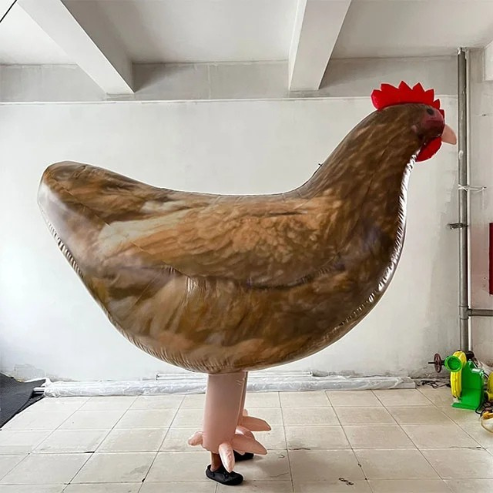 Inflatable Chicken Costume Lifelike Parade Suit
