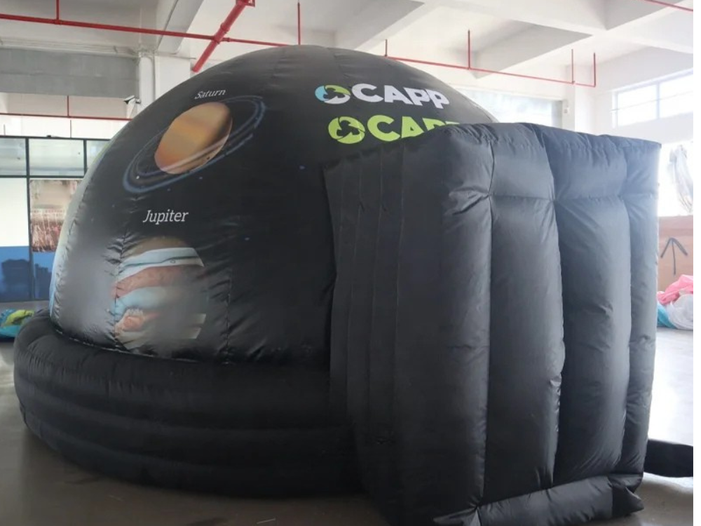 Inflatable Black Dome Tent for Astronomy Events
