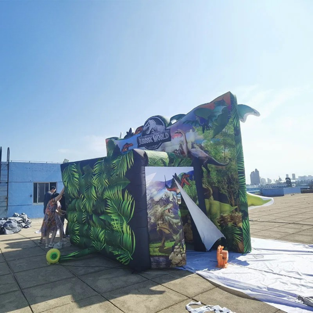 Dinosaur Theme Inflatable Kiosk Tent for Events