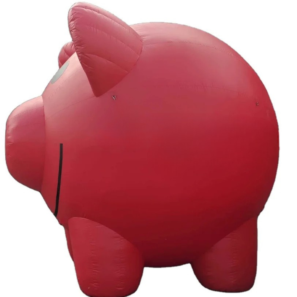 Custom Inflatable Red Pig with Logo for Advertising
