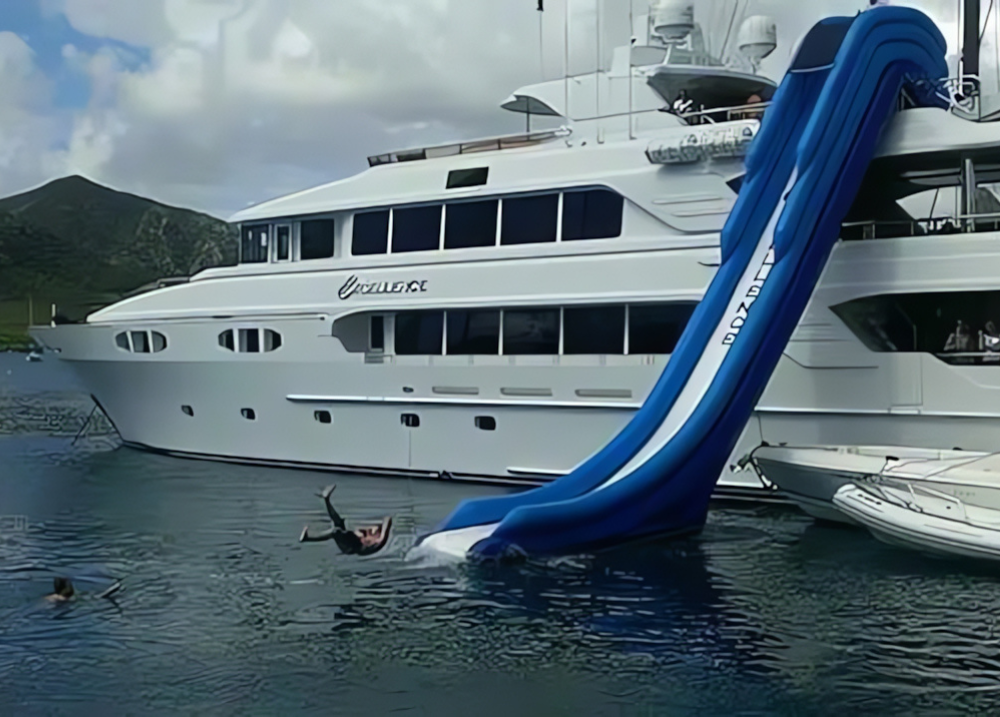 Durable Inflatable Yacht Slide for Pool