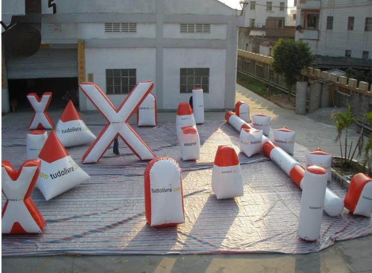 Inflatable Paintball Obstacle Course Bunkers