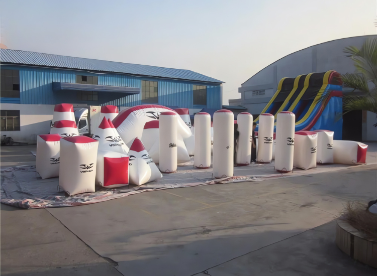 Inflatable Paintball Obstacle Course Bunkers