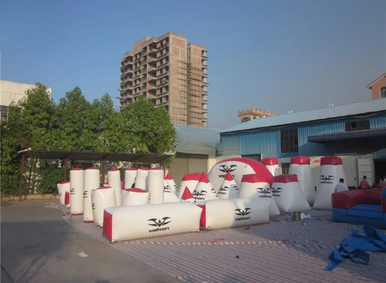 Inflatable Paintball Obstacle Course Bunkers