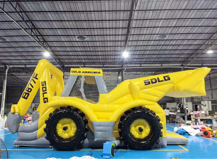 Large Inflatable Digger Slide Bouncer