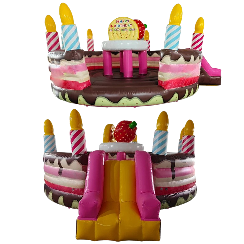 Inflatable Birthday Cake Bouncer Jumping Castle