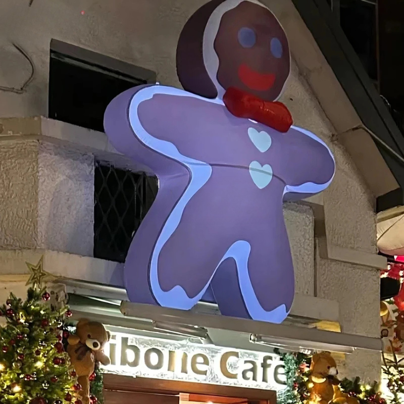 Christmas Inflatable Gingerbread Man Decoration