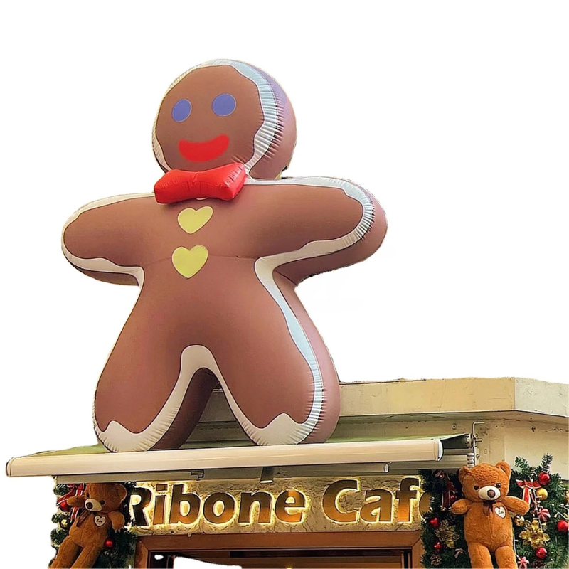 Christmas Inflatable Gingerbread Man Decoration