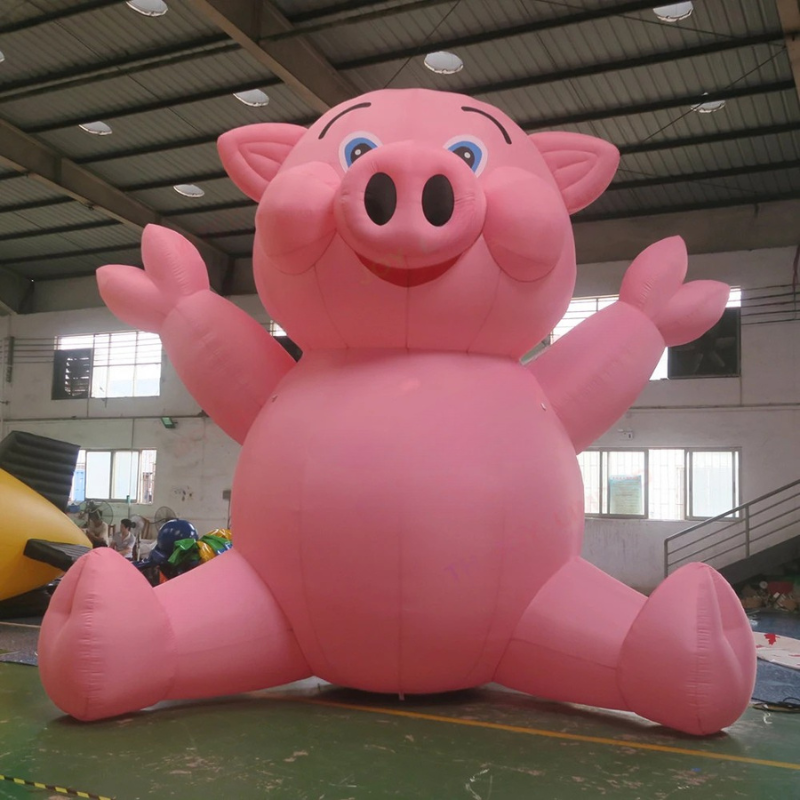 Giant Pink Inflatable Pig for Promotion