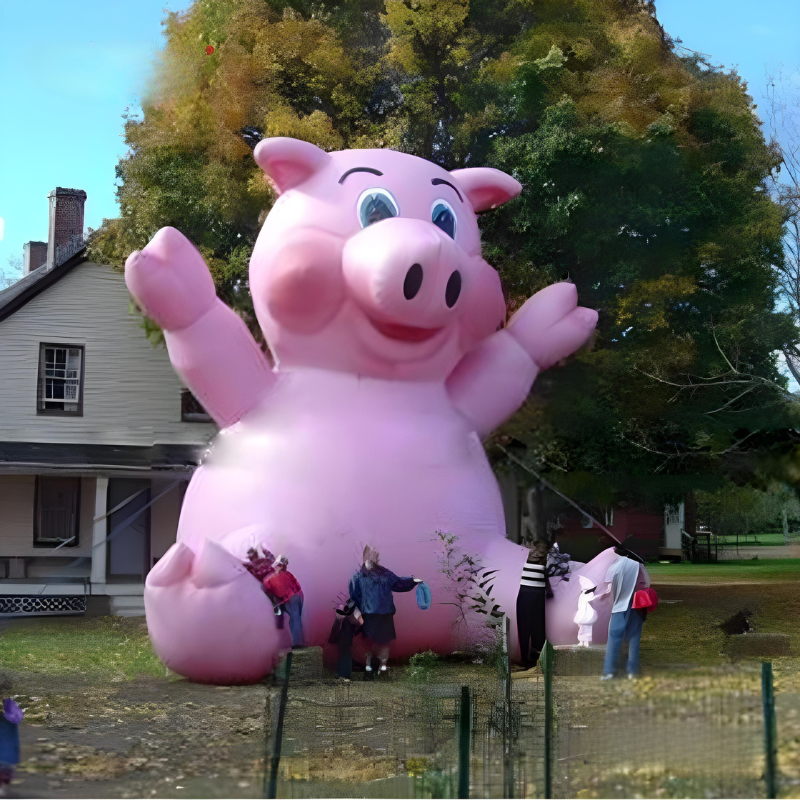 Giant Inflatable Pink Pig for Events