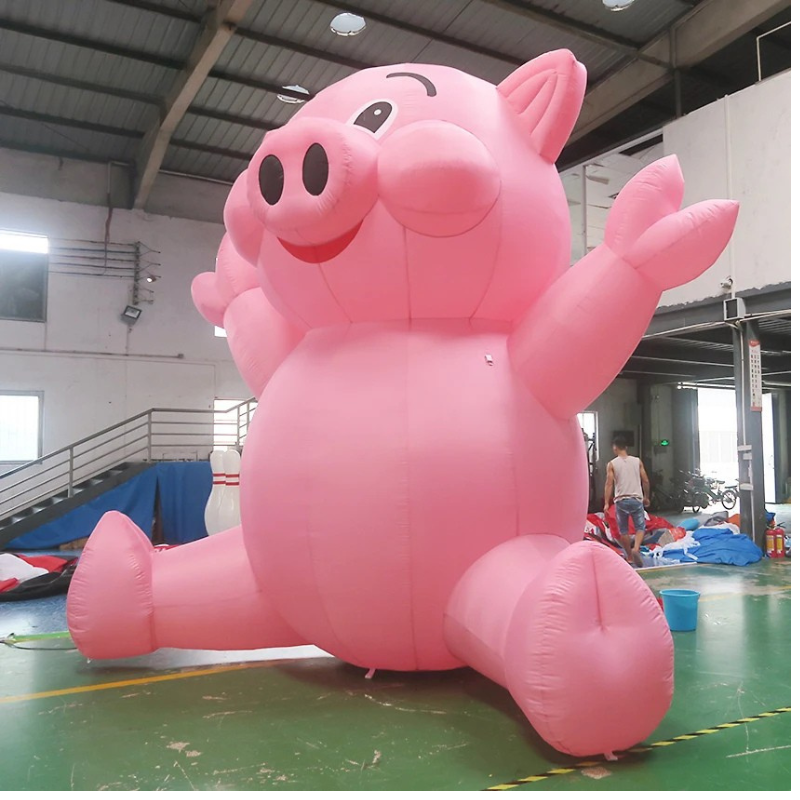 Giant Inflatable Pink Pig for Events