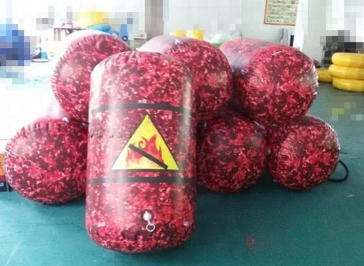 Inflatable Oil Barrel Bunker for Paintball Games