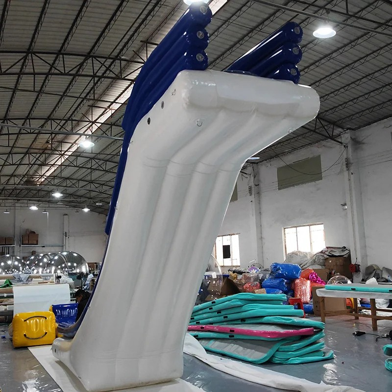 Inflatable Yacht Water Slide Docking Fun
