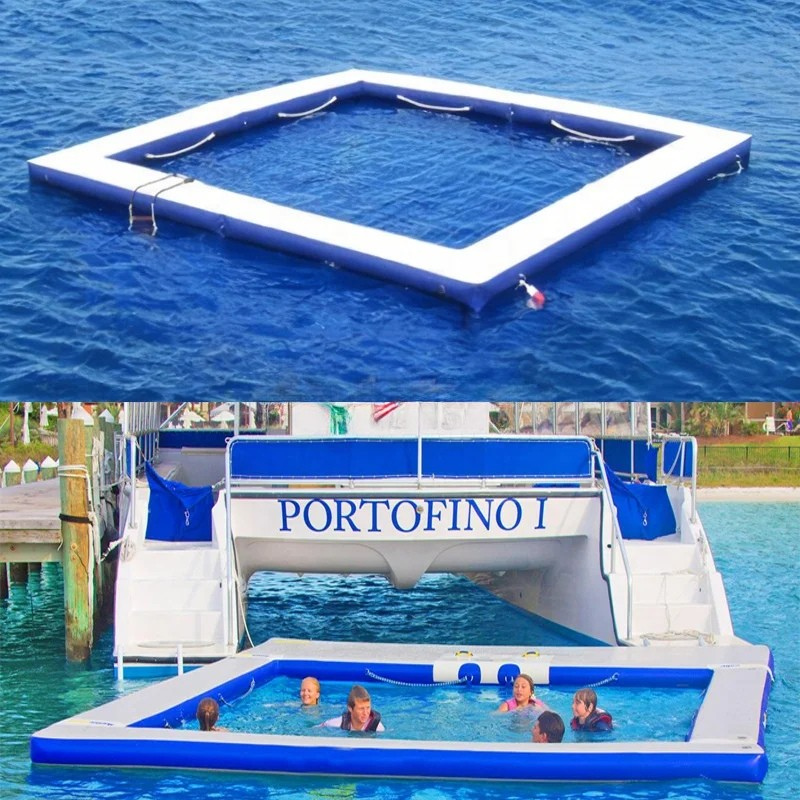 Inflatable Sea Floating Pool with Netting
