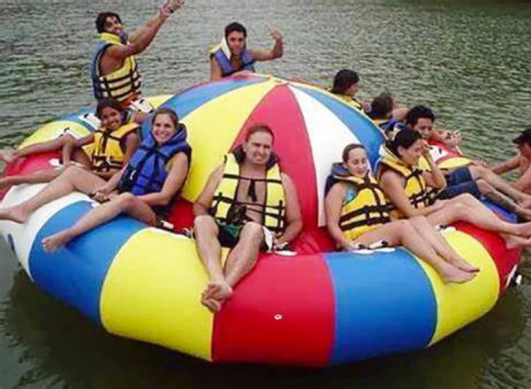 Inflatable Disco Boat Towable Tube Fun
