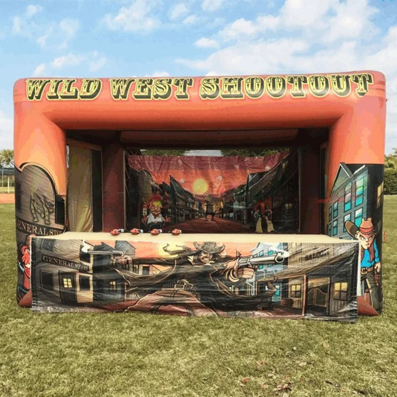 Outdoor Inflatable Wild West Shooting Gallery