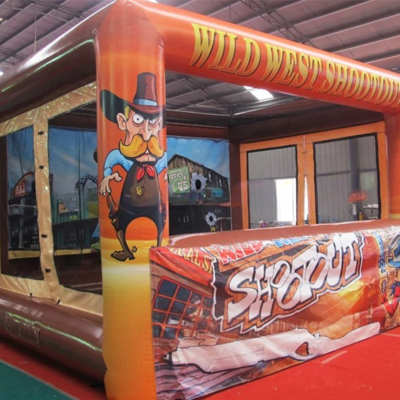 Outdoor Inflatable Wild West Shooting Gallery