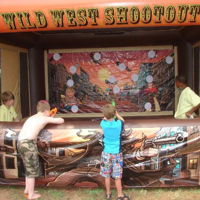 Outdoor Inflatable Wild West Shooting Gallery