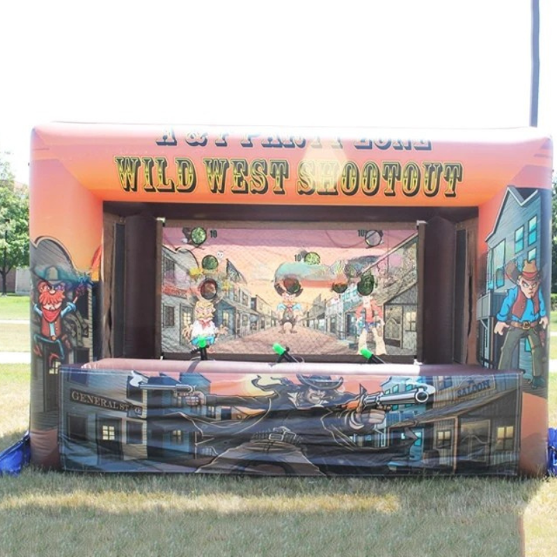 Outdoor Inflatable Wild West Shooting Gallery