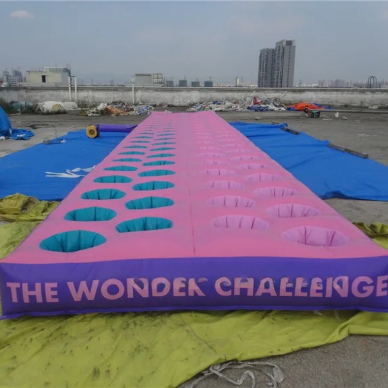 Inflatable Tyre Obstacle Run Team Game