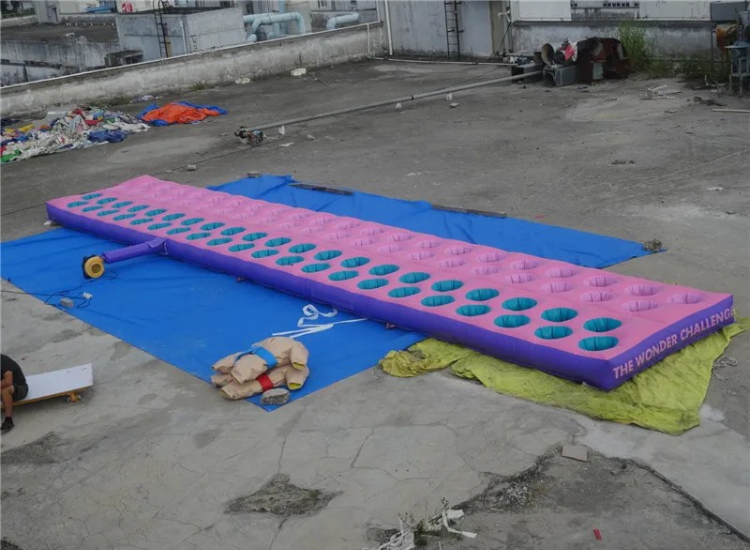 Inflatable Tyre Obstacle Run Team Game