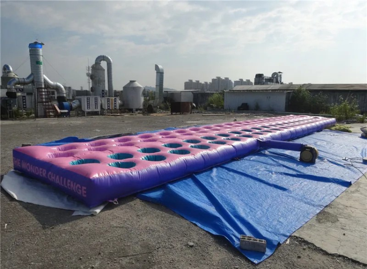 Inflatable Tyre Obstacle Run Team Game