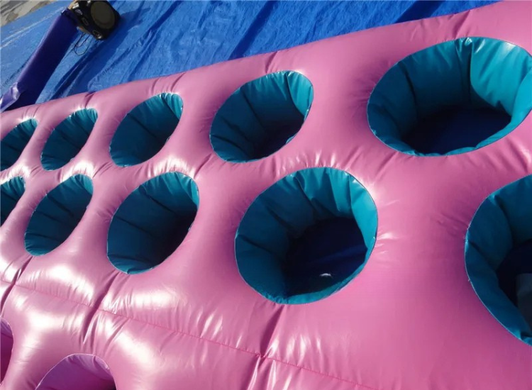 Inflatable Tyre Obstacle Run Team Game