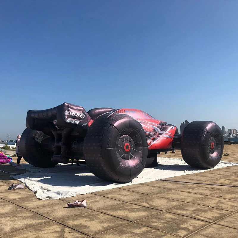 Custom Giant Inflatable Race Car Advertising