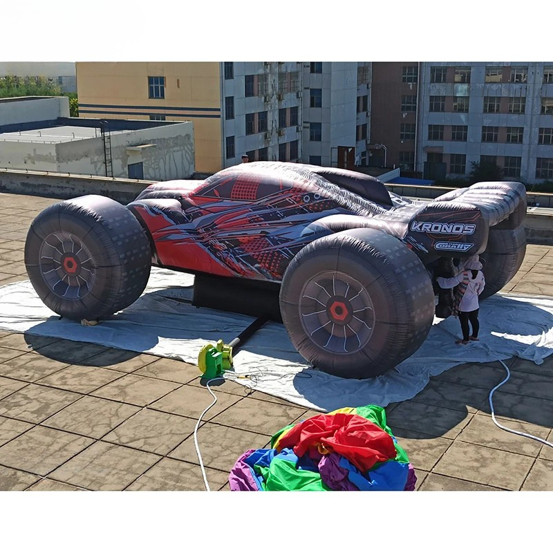 Custom Giant Inflatable Race Car Advertising