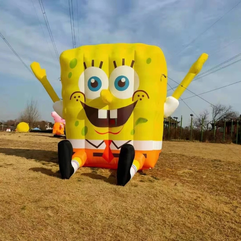 Giant Inflatable SpongeBob Cartoon Character Decoration