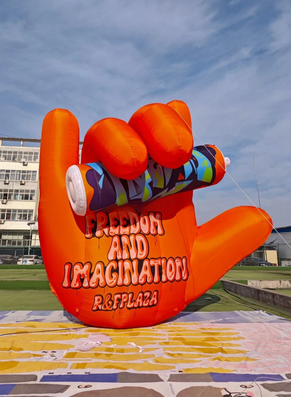 Giant Inflatable Hand for Event Promotion