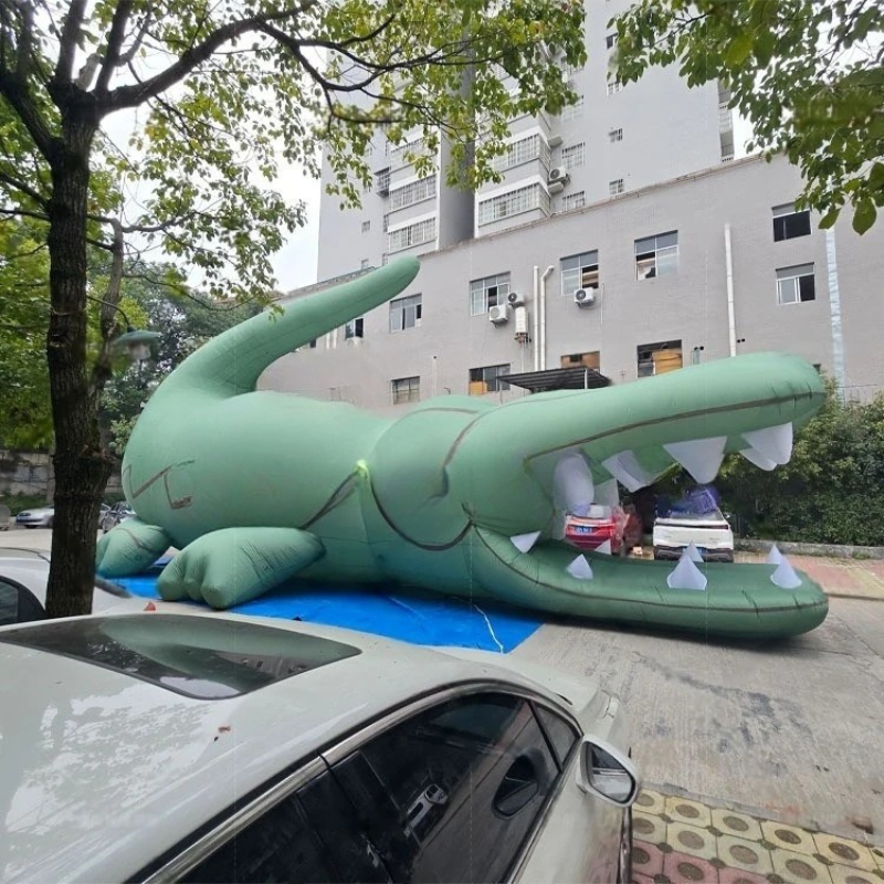 Giant Inflatable Crocodile for Zoo Party
