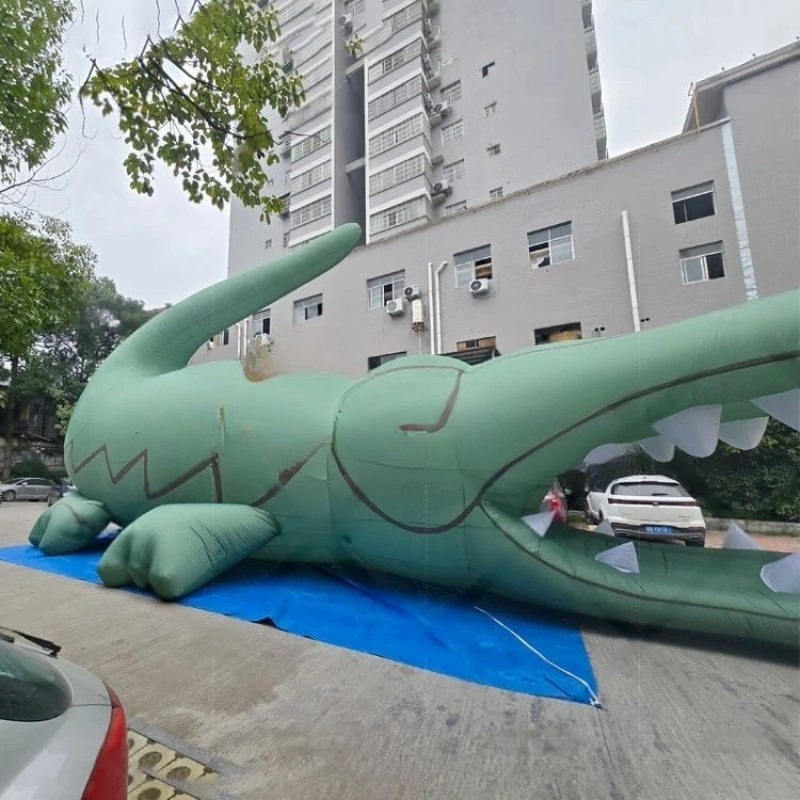 Giant Inflatable Crocodile for Zoo Party