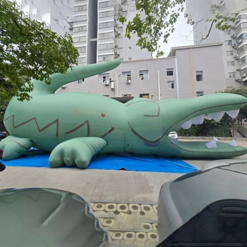 Giant Inflatable Crocodile for Zoo Party