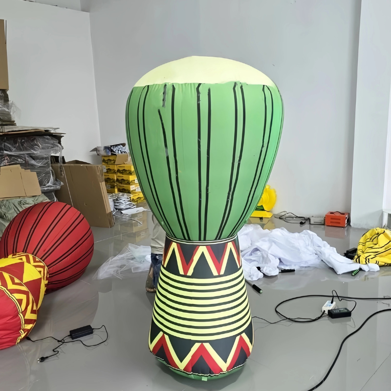 Colorful Inflatable Djembe Drums for Events