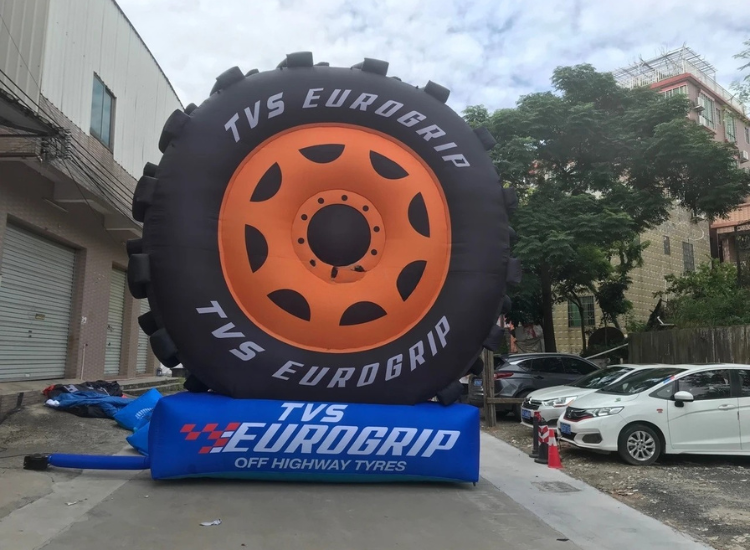Custom Inflatable Tire Model for Events
