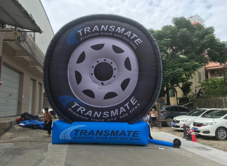 Custom Inflatable Tire Model for Events