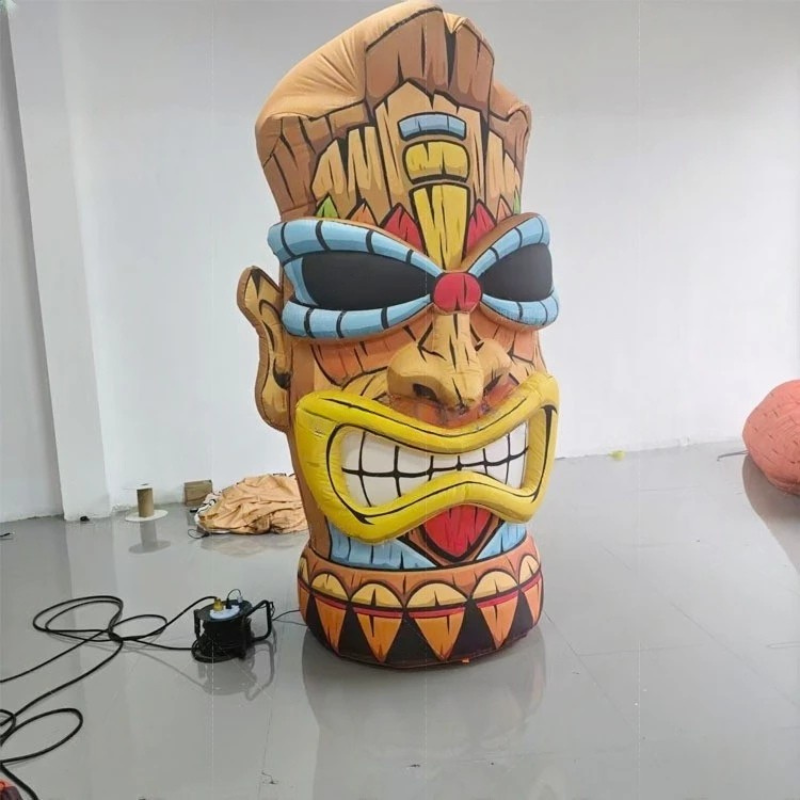 Inflatable Tiki Stump Statue for Parties