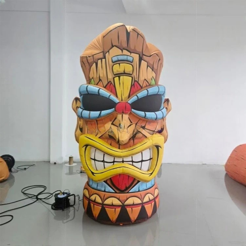 Inflatable Tiki Stump Statue for Parties